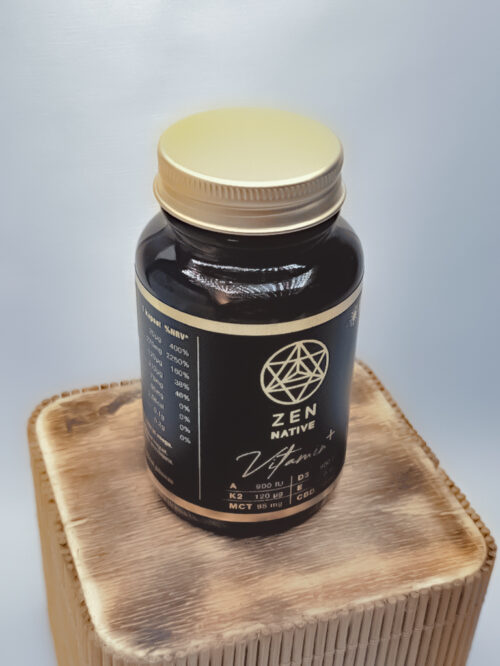 Zen Native CBD kapsulės Vitamin plus sisu_pakul